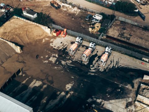 Building site in London